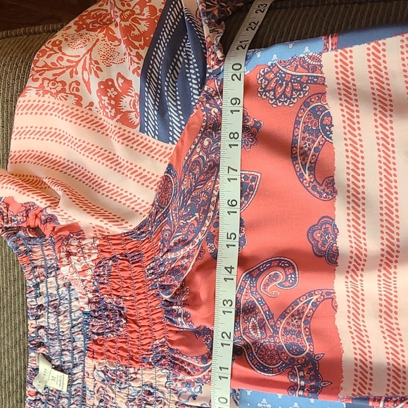 Est. 1946 Boho Patchwork On or Off Shoulder Blouse - Picture 11 of 12